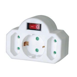 Adaptor priza Brennenstuhl 149931, 3 prize, ON/OFF (Alb) imagine