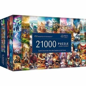 Puzzle panoramic Trefl din 21000 piese, Cronicile pamantului de la creatie la viitor imagine