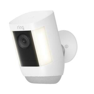 Camera de supraveghere exterior Ring Spotlight Cam Pro Battery, 1080P, Wi-Fi, Microfon, Difuzor, LED incorporat, Amazon Alexa (Alb) imagine