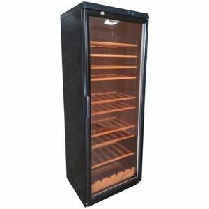 Racitor pentru vinuri profesional WHIRLPOOL ADN 231 BK, 105 sticle, 330 l, Clasa G, 10 rafturi, Temperatura 4-14 C H 173 cm (Negru) imagine
