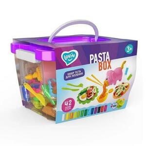 Set plastilina si accesorii pentru modelaj Lovin - 42 culori - Pasta Box imagine