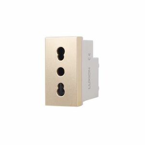 Modul Priza Simpla Ingusta LUXION, Standard Italian (Auriu) imagine