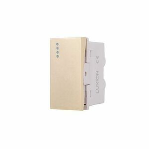 Modul Intrerupator Simplu Mecanic 1M LUXION, Standard Italian (Auriu) imagine