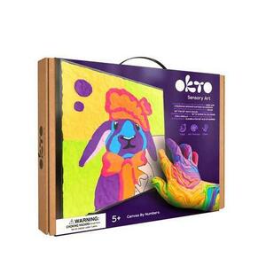 Set de colorat cu lut Sensory Art Bunny, 29 x 29 cm imagine