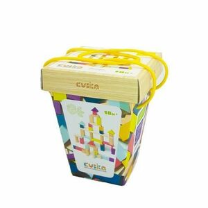 Joc din lemn Cubika 50 de piese de constructie imagine