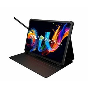 Tableta TCL NXTPAPER 11 Plus 9469X2, Procesor Octa-Core ARM Cortex, Ecran 11.5inch, 8GB RAM, 256GB Flash, 8MP, Wi-Fi, Bluetooth, Android + Husa si Stylus (Gri) imagine