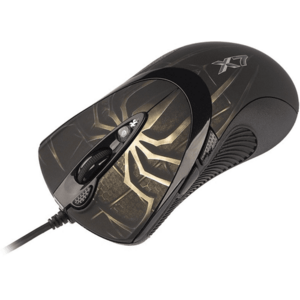 Mouse A4Tech EVO XGame Oscar X747, USB, Wired (Negru/Maro) imagine
