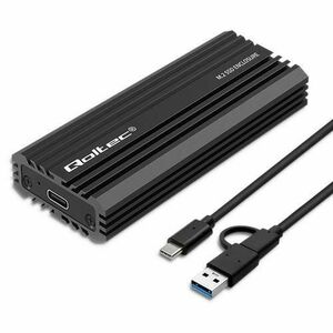 Rack SSD Qoltec NV2270, M.2 SSD, SATA, NVMe, USB-C, Max 2TB imagine