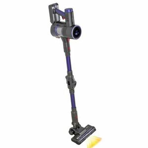 Aspirator vertical Adler AD 7061, Afisaj LED, 200 W, Autonomie 30 minute, Filtru HEPA 13 (Negru/Albastru) imagine