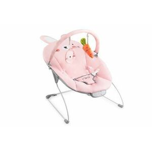 Leagan Momi Glossy Bunny, modul senzor cu 8 melodii si 3 nivele de vibratii, Roz imagine