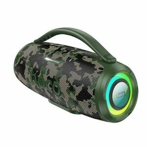 Boxa Portabila Bluetooth HOCO HA4 Mini, 2 x 15W, TWS, Waterproof, Camuflaj imagine
