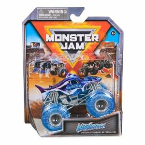 Masinuta Monster Jam - Megalodon Mov Scara 1 La 64 (Albastru/Negru) imagine