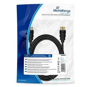 Cablu HDMI MediaRange, 3m, Negru imagine