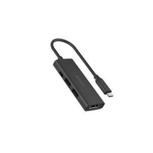 Docking Station A4tech universal, 4-in-1, conectare PC USB Type C, USB-C x 1, USB-A 3.0 x 1, USB-A 2.0 x 1, porturi video HDMI x 1 4K@30Hz, PD 100 W, cablu 0.15 m, Gri imagine