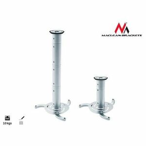 Suport de tavan universal pentru videoproiector, reglabil, rotire 360 grade (Argintiu) imagine