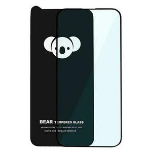 Folie de protectie Ecran Bear HD pentru Samsung Galaxy S21 FE 5G G990, Sticla Securizata, Full Glue, Neagra imagine