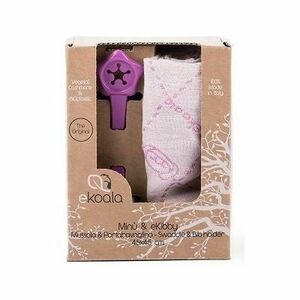 Set eKoala Purple Swaddle si suport de prindere baveta imagine