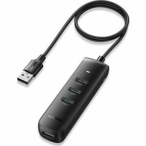 Hub USB UGREEN CM416, 4 x USB-A, 1m (Negru) imagine