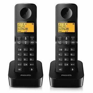 Telefon fix Philips D2602B/53 (Negru) imagine