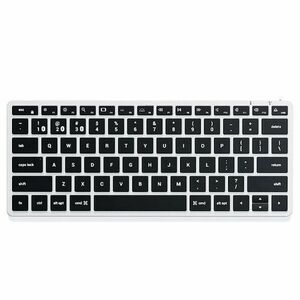 Tastatura Slim X1, Satechi, Bluetooth, Iluminata din spate (Argintiu/Negru) imagine