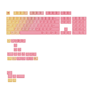 Kit taste pentru tastatura Glorious GAKC-581, compatibil cu modelele GMMK, US (Roz/Portocaliu) imagine
