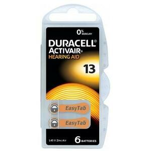Baterie Duracell pentru aparat auditiv ZA 13, 6buc imagine