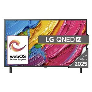 Televizor QNED LG 109 cm (43inch) 43QNED80A3A, Ultra HD 4K, Smart TV, WiFi, CI+ imagine