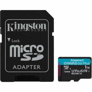 Card de memorie Kingston CanvasGo! Plus, 1TB, microSDXC, UHS-I U3, Clasa 10, Adaptor SD imagine