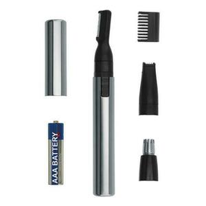 Trimmer pentru nas/urechi WAHL Micro Groomsman, Lavabil, 2 Capete de taiere, Gri/Negru imagine