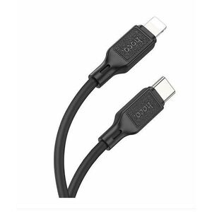 Cablu Date si Incarcare USB-C - Lightning HOCO X90, 20W, 1m, Negru imagine