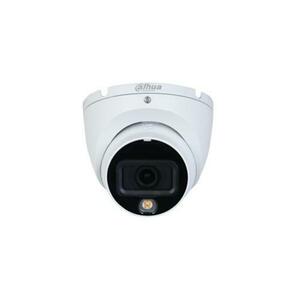 Camera supraveghere exterior Dome cu iluminare duala Dahua HAC-HDW1200TLM-IL-A-0280B-S6, 2 MP, 2.8 mm, IR/lumina alba 20 m, microfon imagine