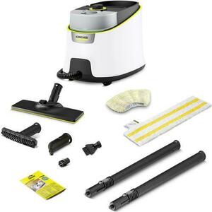 Aparat de curatat cu abur multifunctional Karcher SC 4 Deluxe, 1.513-460.0, capacitate incalzire 2000W, incalzire 3 min (Alb/Negru) imagine