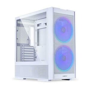 Carcasa Lian Li LANCOOL 206, Mid Tower, ATX, Tempered Glass, Alb imagine