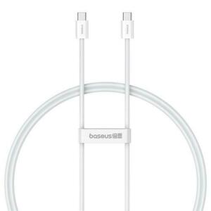 Cablu de date Baseus Superior, Fast Charging, USB Type-C la USB Type-C 30W, 1m, Alb imagine