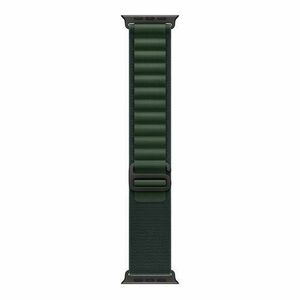 Curea Smartwatch Apple MYPQ3ZM/A pentru Watch 49mm, Alpine Loop, Small, Black Titanium Finish (Verde inchis) imagine