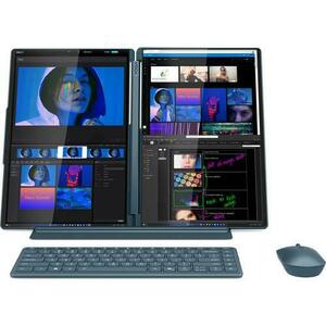 Ultrabook Lenovo Yoga Book 9 14IAH10 (Procesor Intel® Core™ Ultra 7 255H (24M Cache, up to 5.10 GHz) 14inch 2.8K OLED 120Hz Touch, 32GB LPDDR5X, 1TB SSD, Intel® Arc 140T Graphics, Win 11 Home, Albastru) imagine