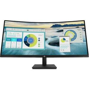 Monitor Curbat Refurbished HP P34hc G4, 34", VA, WQHD, DisplayPort, HDMI, USB-C- 65W, Vesa, 3500: 1, 5ms imagine