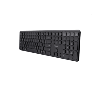Tastatura wireless Trust Vaiya, Bluetooth/USB, layout US (Negru) imagine