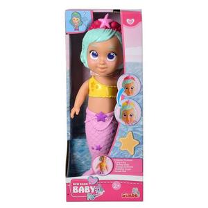 Papusa New Born Baby Mermaid, 32cm imagine