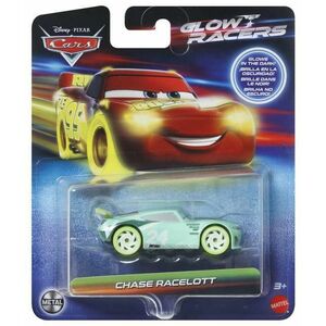 Masinuta Disney Cars 3 Glow Racers - Chase Racelott (Albastru) imagine