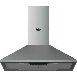 Hota de bucatarie decorativa Beko HCP61310I, Capacitate de absorbtie- setare intensiv 272 m3/h, tip hota Chimney, alimentare electrica, 1 motor, iluminare halogen, clasa energetica E, 3 trepte de viteza, Filtru metalic anti grasime lavabil, Silentiozitat imagine