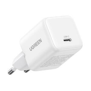 Incarcator de retea Ugreen 30W QC4 5V/3A USB-C, GaN Fast Charging (Alb) imagine