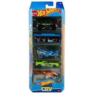 Set 5 masini Mattel Hot Wheels City (Multicolor) imagine