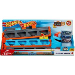 Set de joaca Hot Wheels 2 in 1, Mega Transportator masini (Multicolor) imagine