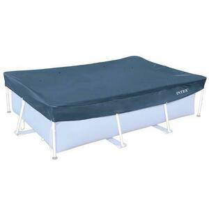 Prelata rectangulara pentru piscina Intex 28038, 300x200xH20 cm, PVC, bleumarin imagine