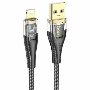 Cablu Date si Incarcare USB-A Lightning HOCO U121, 18 W, 1.2m (Negru) imagine