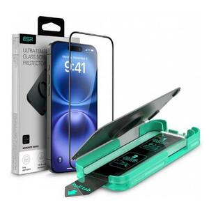 Folie de protectie Ecran ESR Armorite pentru Apple iPhone 16, Sticla Securizata, Full Glue, Neagra imagine