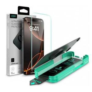 Folie de protectie Ecran ESR Armorite pentru Apple iPhone 16 Pro Max, Sticla Securizata, Full Glue, Neagra imagine