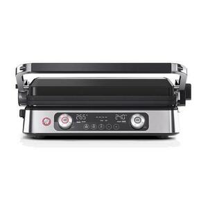 Gratar electric BRAUN MultiGrill 9 Pro CG9140, 2200 W, 7 trepte, 2 elemnte incalzire, Manere reci (Argintiu/Negru) imagine