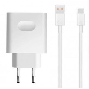 Incarcator Retea Cu Cablu USB-C Huawei HW-110600E02, 66W, 6A, 1 x USB-A (Alb) imagine